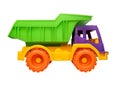 Children toy truck vector illustration on a white isolated background Royalty Free Stock Photo