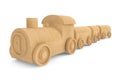 Children toy wooden train Royalty Free Stock Photo