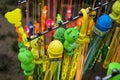 Children toys on display at night market