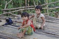 Children in traditional Vietnamese village