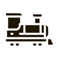 children train icon Vector Glyph Illustration Royalty Free Stock Photo