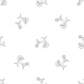 Children tricycle pattern seamless vector