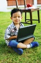 Children are using the Notebook Royalty Free Stock Photo