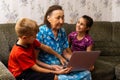 children and a very old great-grandmother