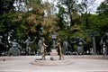 `Children Are the Victims of Adult Vices` Monument - Moscow Royalty Free Stock Photo