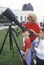 Children viewing a solar eclipse