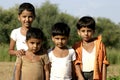 Children at a village in India