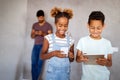 Children who use too much technology, device are not so creative Royalty Free Stock Photo