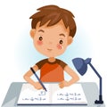 Children writing Royalty Free Stock Photo