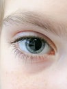 children's eye with dilated pupils Royalty Free Stock Photo