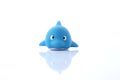 Children's rubber toy dolphin Royalty Free Stock Photo