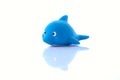 Children's rubber toy fish dolphin Royalty Free Stock Photo