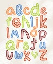 Childrens alphabet Royalty Free Stock Photo