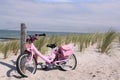 Childrens bike in the dunes Royalty Free Stock Photo