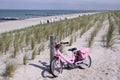 Childrens bike in the dunes Royalty Free Stock Photo