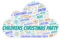 Childrens Christmas Party word cloud