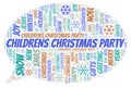 Childrens Christmas Party word cloud