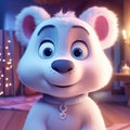 Childrens cute disney style animation animal chara, Generative AI