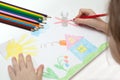 Childrens drawing Royalty Free Stock Photo