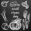 Childrens drawing. World Vegan Day