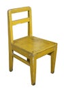 Childrens old painted chair Royalty Free Stock Photo