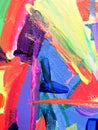 Childrens painting colorful abstract modern background