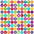 100 childrens park icons set color