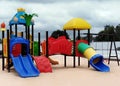 Childrens play equipments over sandpit
