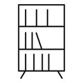 Childrens room books icon, outline style