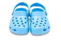 Childrens rubber sandals Royalty Free Stock Photo