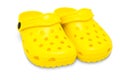 Childrens rubber sandals Royalty Free Stock Photo