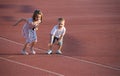 Childrens running Royalty Free Stock Photo