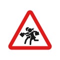 Childrens running sign