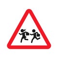 Childrens running sign