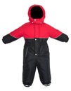 Childrens snowsuit fall Royalty Free Stock Photo