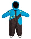 Childrens snowsuit fall Royalty Free Stock Photo