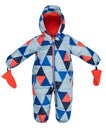 Childrens snowsuit fall Royalty Free Stock Photo