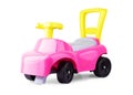 Childrens toy car on white background Royalty Free Stock Photo
