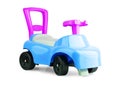 Childrens toy car on white background Royalty Free Stock Photo