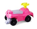 Childrens toy car on white background Royalty Free Stock Photo