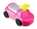 Childrens toy car on white background Royalty Free Stock Photo