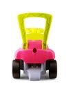 Childrens toy car on white background Royalty Free Stock Photo