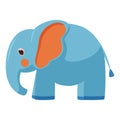 kids toy cute elephant isolated vector illustration Royalty Free Stock Photo