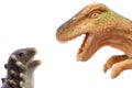 Childrens toys two dinosaurs