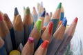 Childs colour pencils Royalty Free Stock Photo