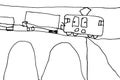 Childs drawing of train