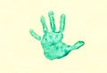 Childs hand print