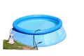 Childs plastic swimming pool