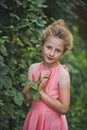 Happy portrait of a child in the garden 6656.