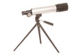 Childs silver toy telescope Royalty Free Stock Photo